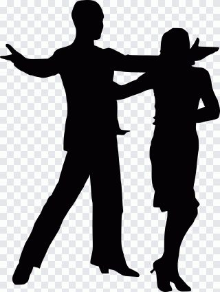 Danse, silhouette, couple, amour, balançoire PNG