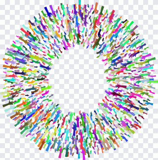 Руки, цель, один, рамка, разноцветный PNG