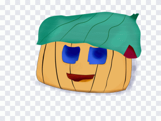 Citrouille, orange, légume, dessin animé PNG