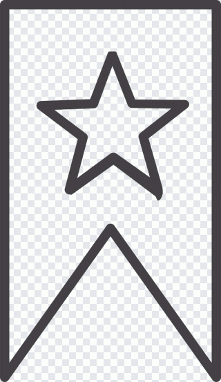Bookmark, Label, Reading, Simple, Black PNG